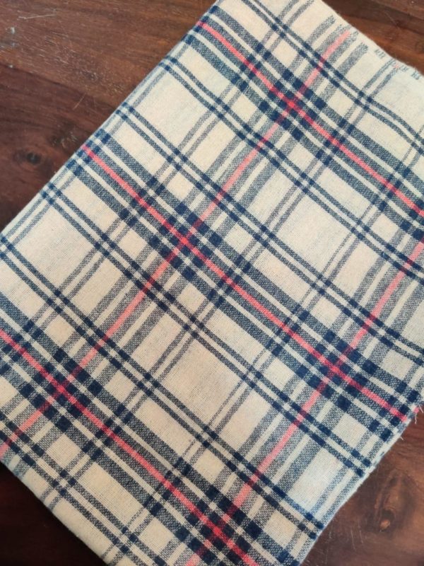 Poly cotton Checks pattern stole