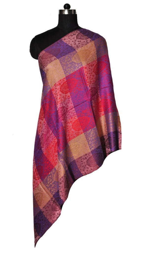 Viscose Self Jacquard Stole